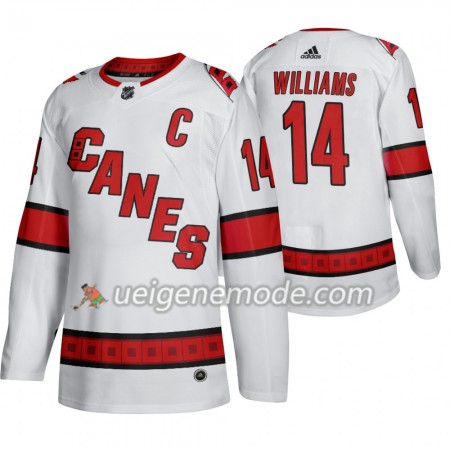 Herren Eishockey Carolina Hurricanes Trikot Justin Williams 14 Adidas 2019-2020 Weiß Authentic